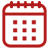 Red calendar icon