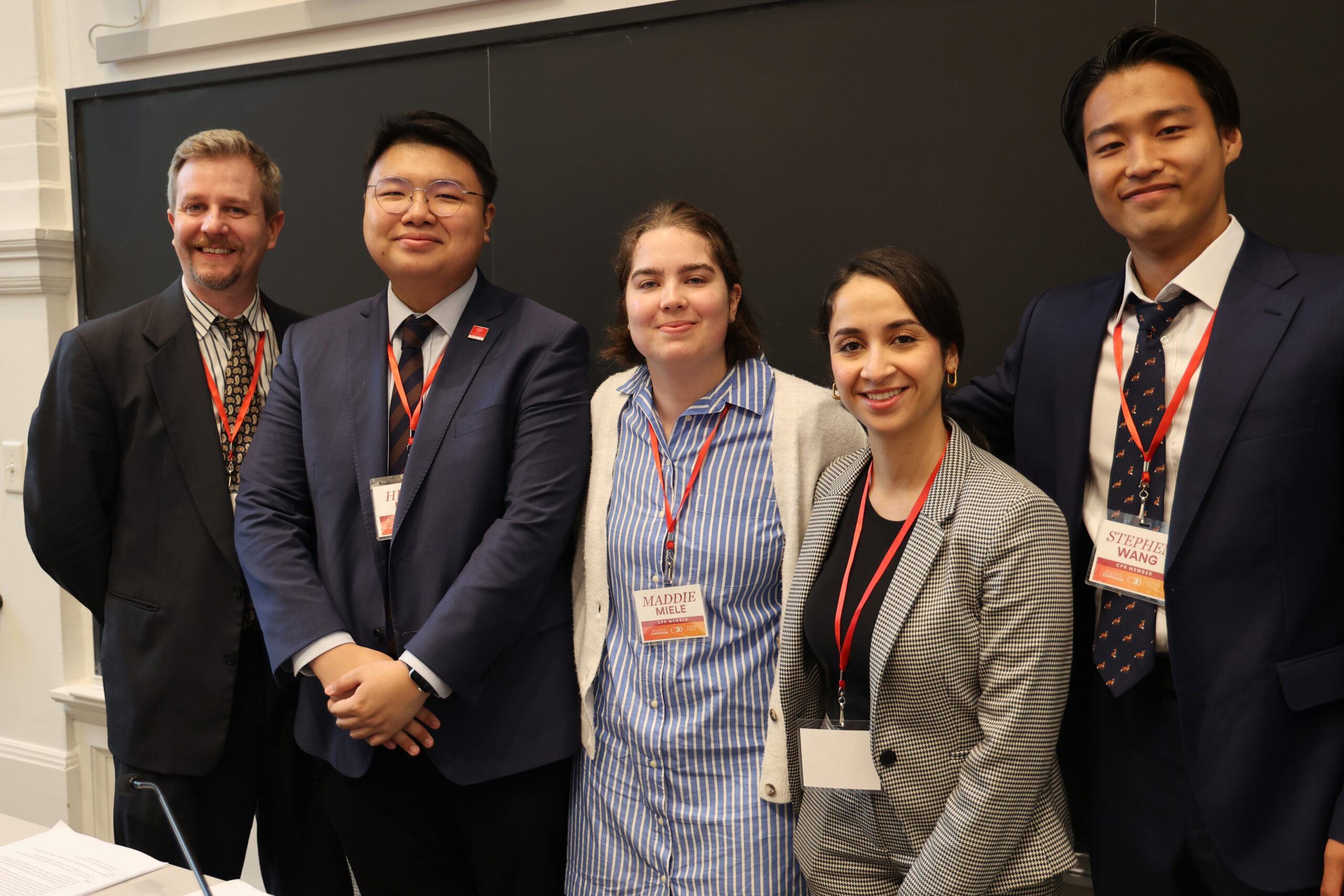 MPA Director Matt Hall, Henry Deng, Maddie Miele, Mouda Al Zaydan, and Stephen Wang 