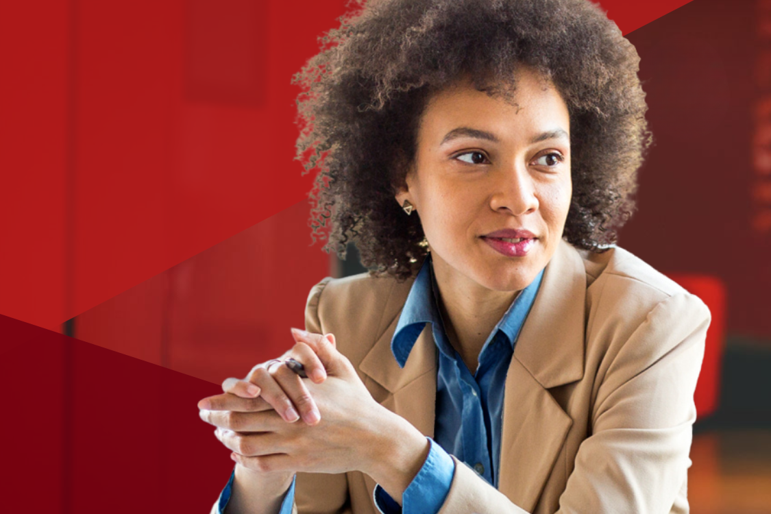 DSPP student with red triangle overlays