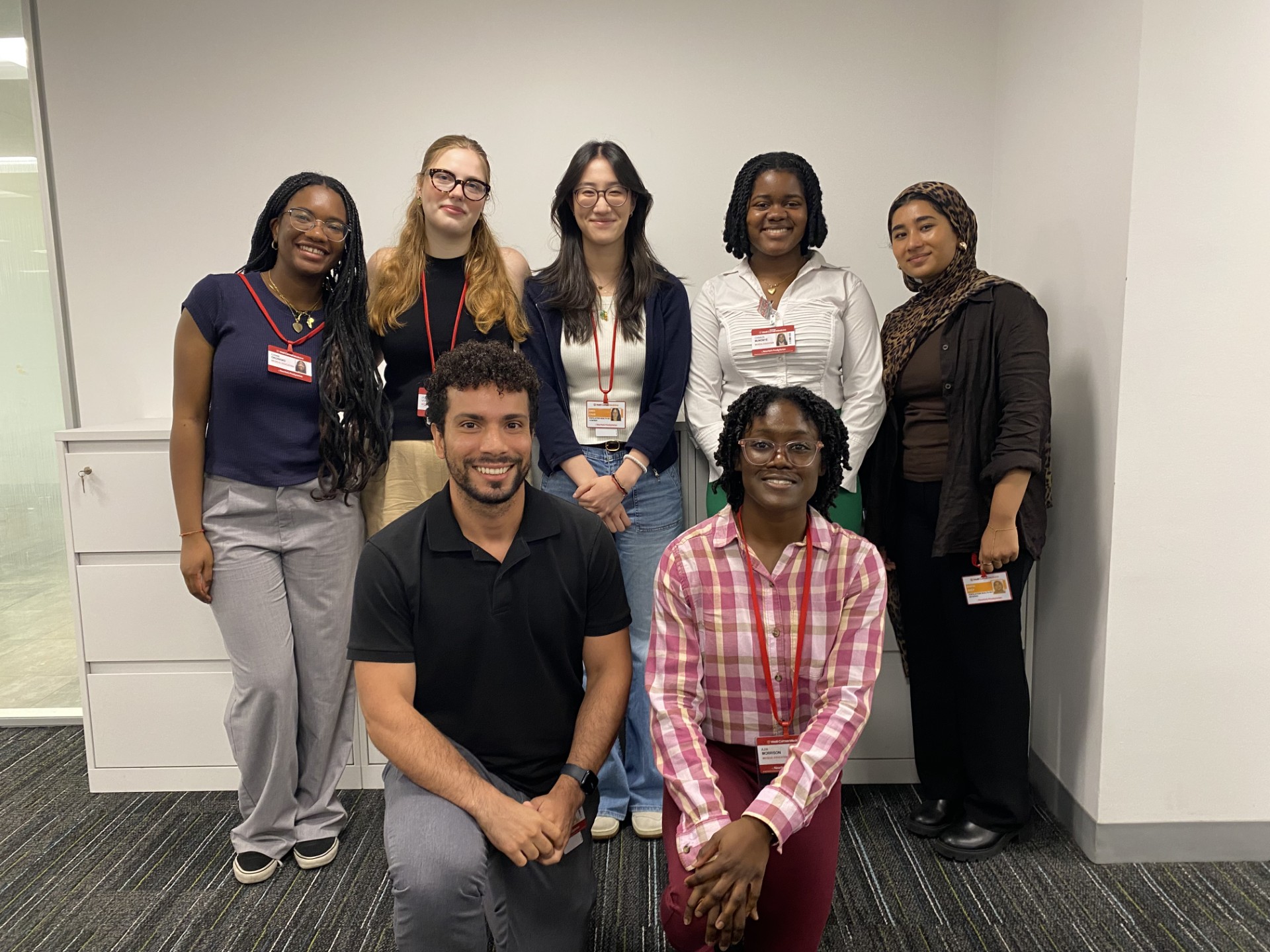 Group of seven Health Policy Center interns