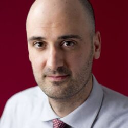 Man looking into camera